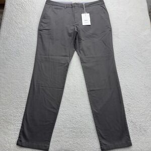 Perk Feel Good Chinos Mens 38x34 Faded Black Slim Fit Stretch PCH11NN153834 NEW
